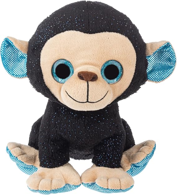 Webkinz Chimpanzee, Stuffed Animal, Plush Toy, Black and Blue, 8 inch