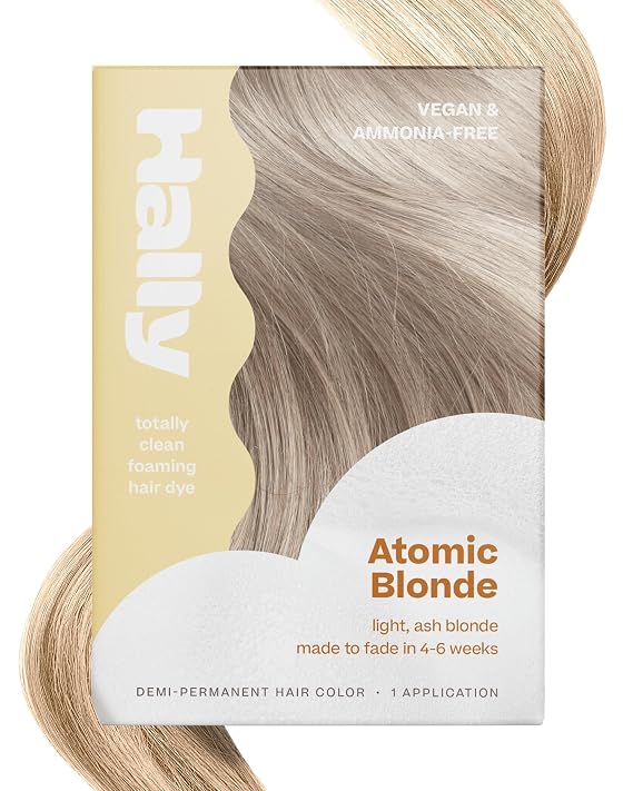 Hally Hair Color Cloud Demi-Permanent Blonde Hair Color Foam, 4 fl oz