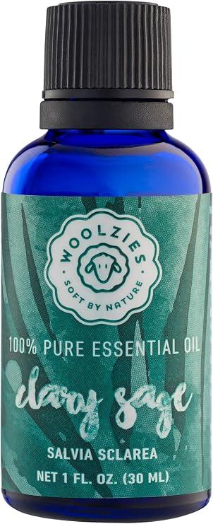 Woolzies 100% Pure Clary Sage Essential Oil therarapeutic Grade, Aromatherapy Oil 1oz