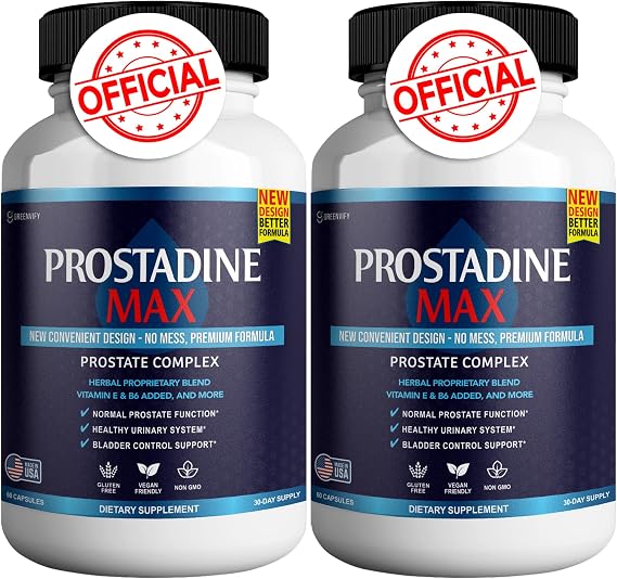 Prostadine Max Prostate Supplements for Men, 60 Capsules