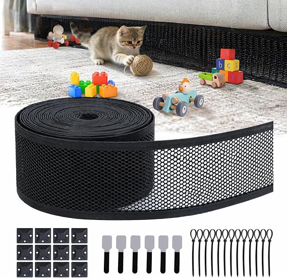 Under Couch Blocker for Pet, 6in32FT Upgrade Under Bed Blocker