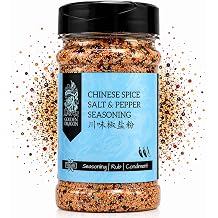 Golden Dragon Chinese Salt & Pepper Seasoning 300g – Chinese Spice Blend with Chilli, Garlic & Szechuan Pepper – Seasoning Rub for Chicken, Chips, Stir Fry, Fries & Vegetables
