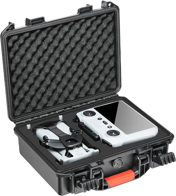 Hard Case for DJI Mini 5 Pro - Waterproof Storage Box with Custom Foam for DJI Mini 5 Pro | RC 2 Controller, Portable Traveling Carrying Case for Charger Cables | Propellers & Accessories (Case Only)