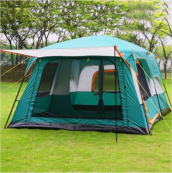 Spacious Camping Pod for 5 to 8 People - Sun Protection & Light Family Tent with Living Area - Perfect for Camping, Hiking & Parties