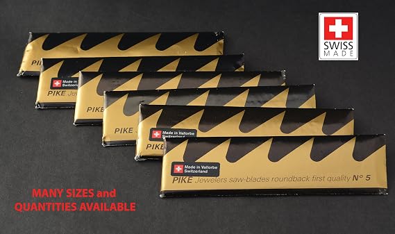 12 PIKE Jewelers Sawblades - Finest! Made in Switzerland - Choose sz 1 Thru 6 (Size #3)