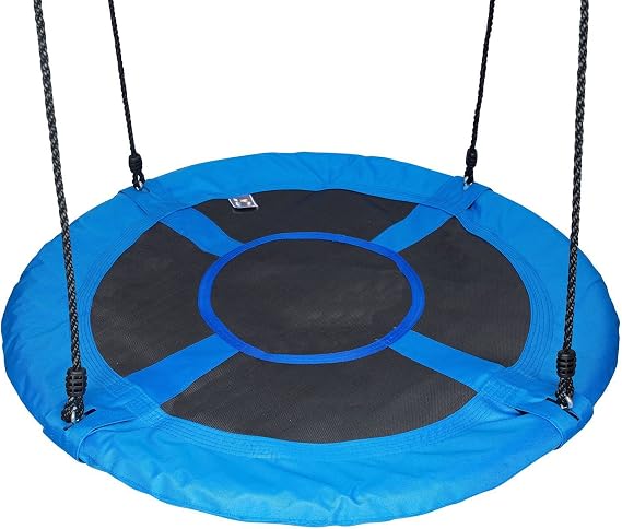 Disc Giant Nest Web Rope Hanging Tree Swing Seat Set Heavy Duty Easy to Set Up for Kids Children Adult Outdoor Backyard Garden 40"/24"