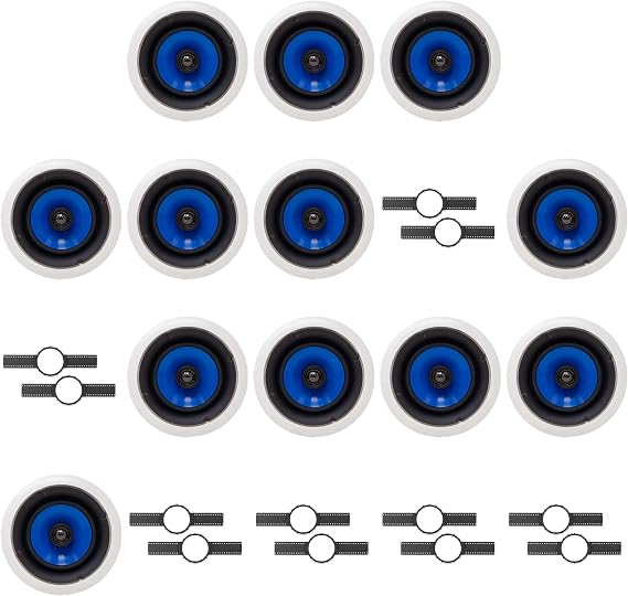 12 Legrand HT5650 5000 Series 6.5" in-Ceiling Speaker (Sold Individually) + Install KIT (PRE Construction Bracket)