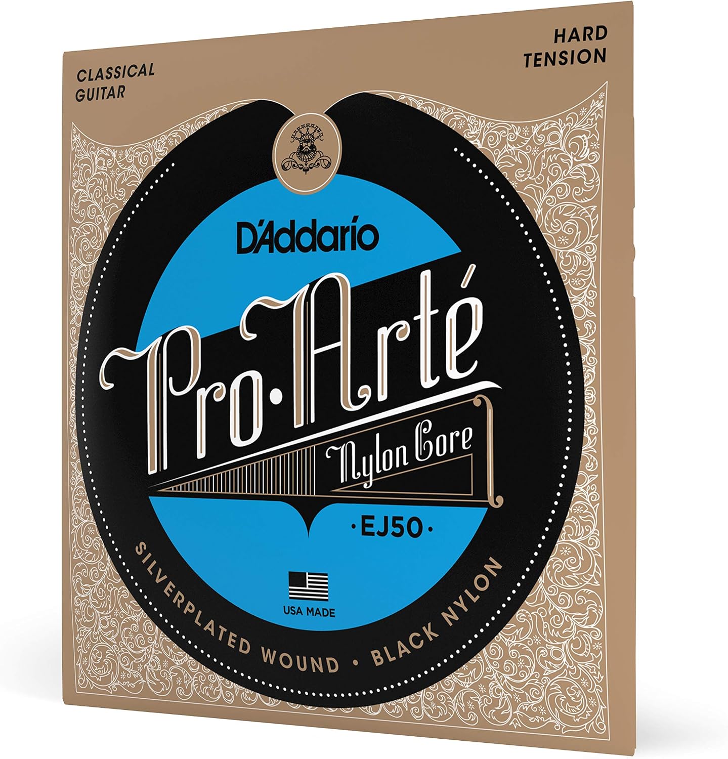 DADdario Ej50 Classic Guitar String Set, Pro-Arte, Silverplated Woun