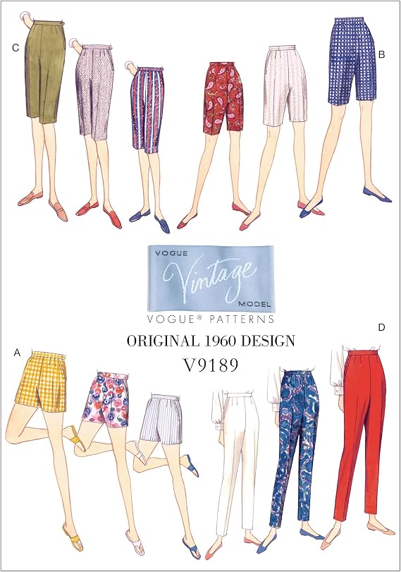 Vogue Patterns Misses' Shorts And Tapered Pants, Orange
