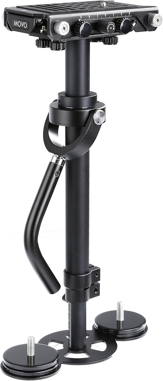 Movo VS3000PRO Telescoping Video Stabilizer System with Micro Balancing and Quick Release Platform - For DSLR Cameras and Camcorders up to 4.4 LBS