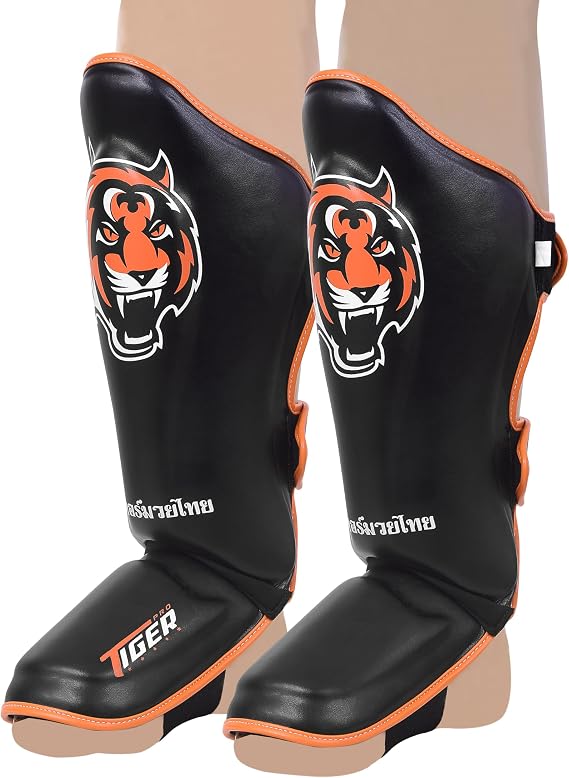 Shin Guards MMA Martial Arts, Muay Thai, Kickboxing, Leg Instep Protection Pads, Kicking, Sparring, Training Gear, Karate, Boxing, Taekwondo - Unisex (Medium/Large/Extra Large)