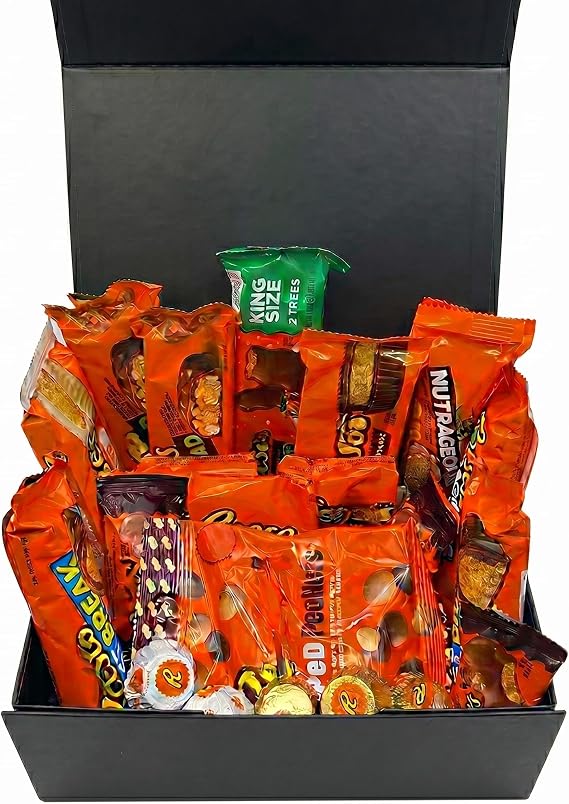Benerry Chocolate Gift Box Hamper - 22 Treats Gift for Any Occasion - Peanut Butter Sweet Box of Chocolates