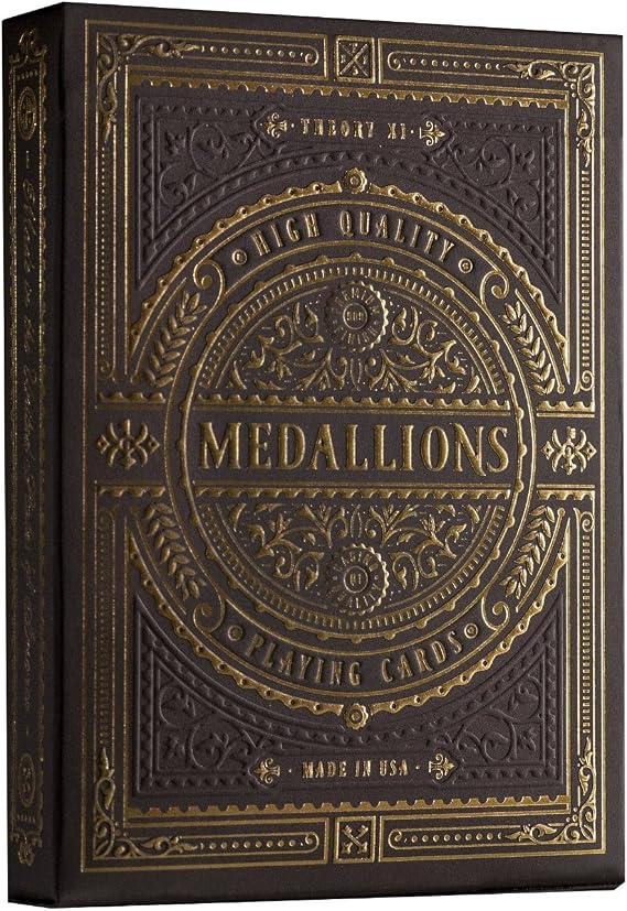 theory11 Medallion Playing Cards, Brown