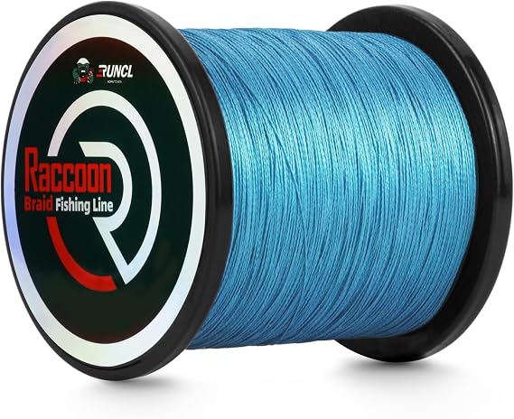 RUNCL Upgraded Braided Fishing Line, Colorfast Fishing Line Braid for Bass, Trout, Crappie, Ultra Strong Braid for Saltwater Freshwater, Abrasion Resistant, Zero Stretch, 6-80lb, 150/300/500/1000Yds