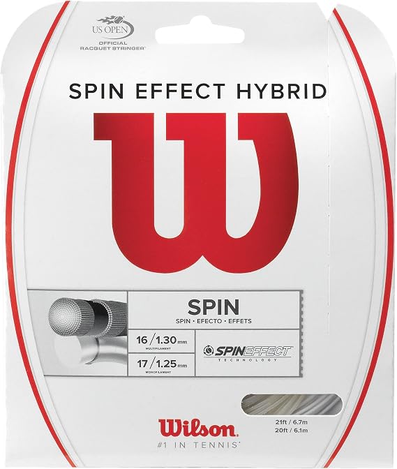 Wilson Spin Effect Hybrid Tennis String - Set, White