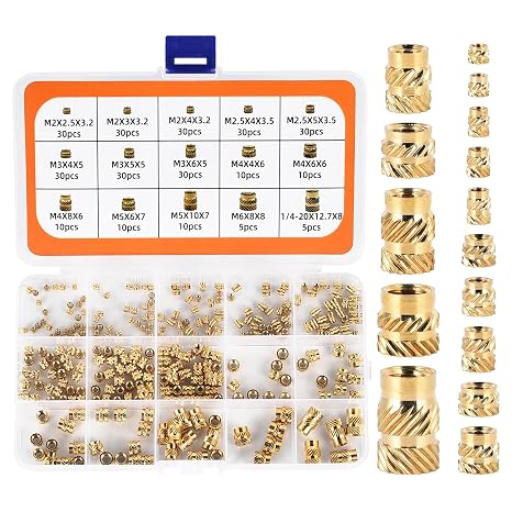 300PCSThreaded Inserts for Plastic, Heat Insert Assortment Set