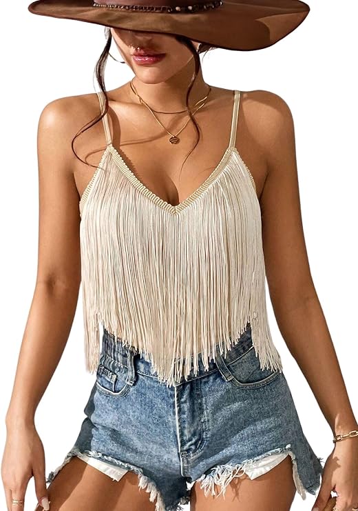 Western Cowgirl Fringe Top for Women - Country Concert Outfits Rodeo Shirt