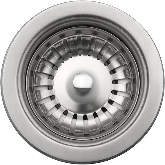 Kraus Kitchen Sink Stainless Steel Drain Assembly with Strainer, Fits Standard 3.5 in. or 4 in. Drain Openings