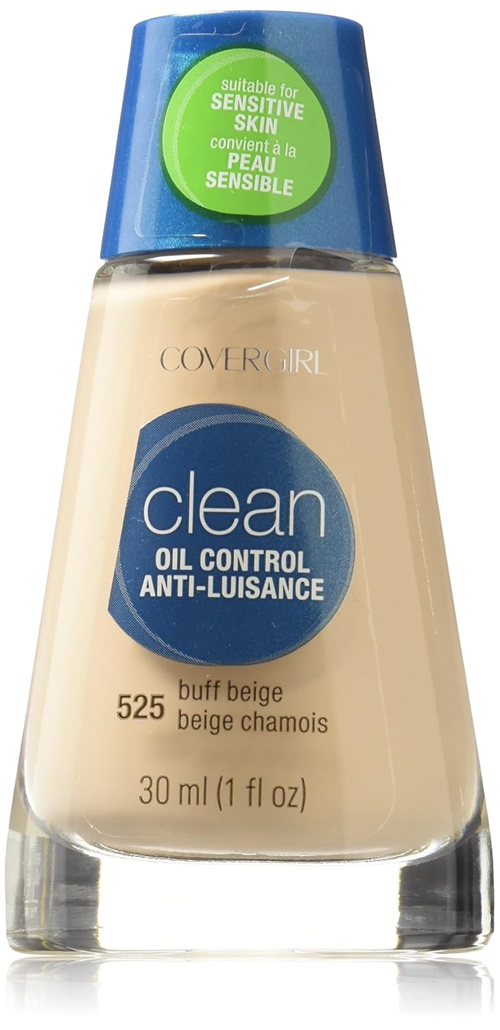 COVERGIRL Clean Liquid Makeup, Buff Beige W 125, 1.0-Ounce Bottles Pack of 2