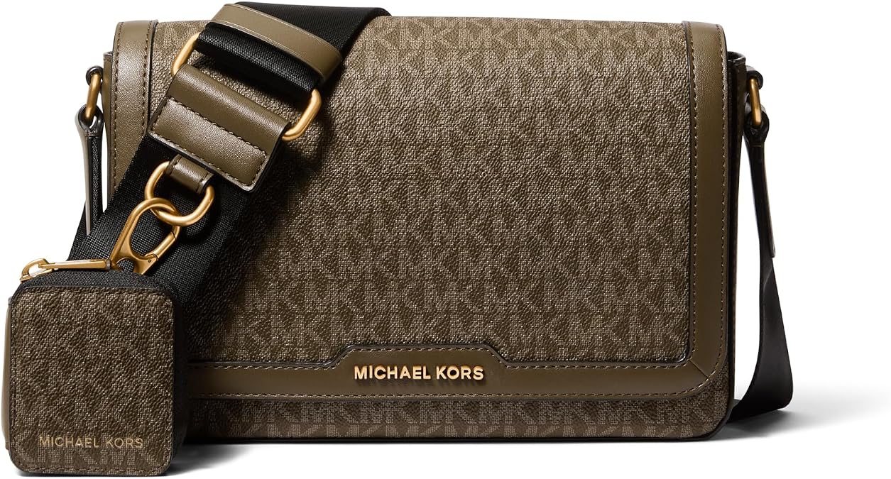 Michael Kors Men's Hudson Mini Flap Crossbody W Pouch