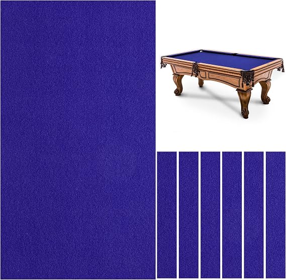 Professional Pool Table Felt, 8FT Billiard Pool Table Cloth, Polyester Felt Replacement Kit, Snooker Accessories with Cushion Cloth Strips for Club, Game Rooms, Home