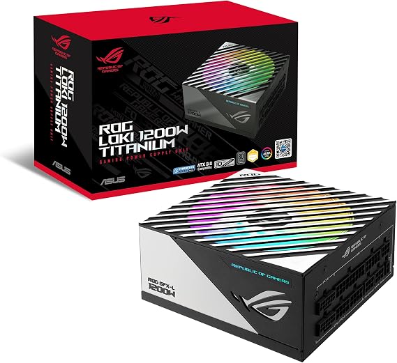 Asus ROG-LOKI-1200T-SFX-L-GAMING 1200W Black Sılver 120mm Full Modüler Gaming (Oyuncu) Power Supply (90YE00N0-B0NA00)