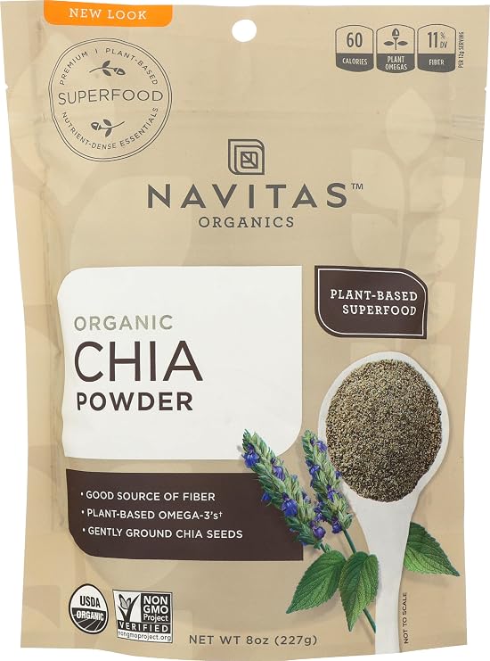 Navitas Organics, Chia Powder Organic, 8 Ounce