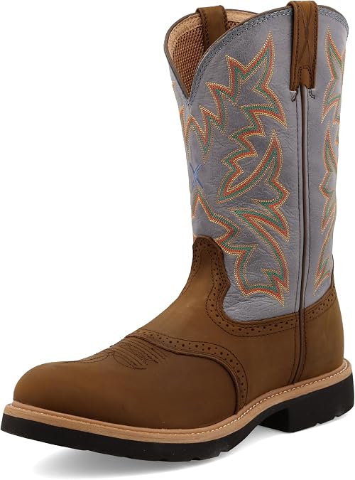 Twisted X Men's 12" Pull On Soft Round Toe Western Work Boot