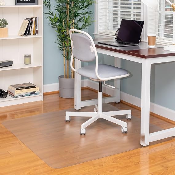 Ilyapa 36 x 48 Inch Office Chair Mat for Hardwood Floors, No Lip