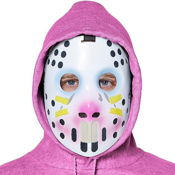 InSpirit Designs Adult Fortnite Rabbit Raider Half Mask, Multicolor