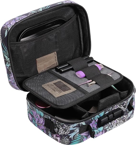 Smell Proof Bag with Combination Lock, Odorless Smell Proof Container with Activated Carbon Fiber, Smell Proof Box Odor Proof Lock Bag