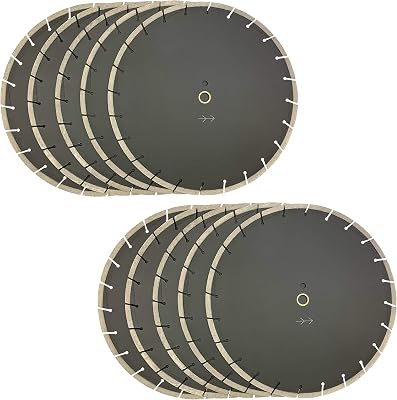 10 PACK SUPREMAX 16 inch Asphalt Cutting DryWet Segmented Diamond Saw Blades 16 10-PACK