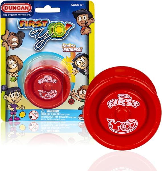 Duncan Toys First Yo! Responsive Beginner Yo-Yo for Kids, Red/Yellow