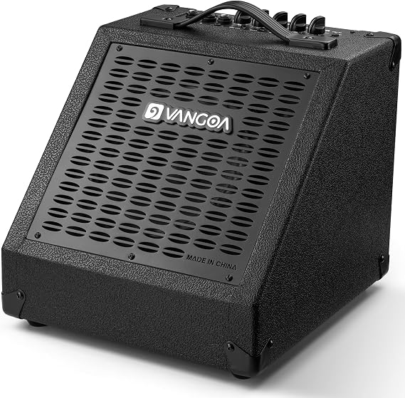 Vangoa 40W Drum Amp for Electronic Drum, 3-Band EQ Monitor Speaker | Powerful 40W output with an 8-inch woofer & 2-inch tweeter for rich, full-range sound