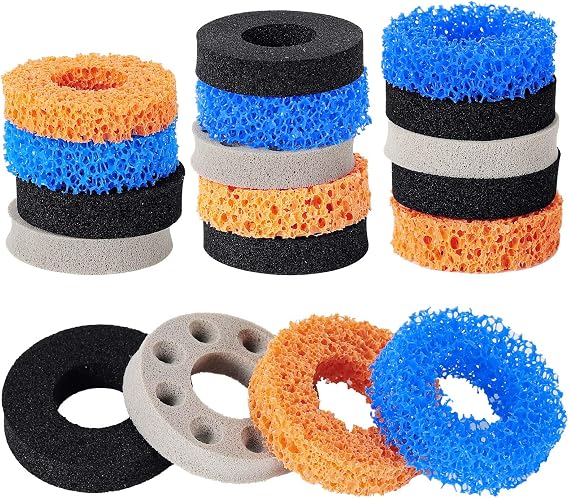 MoKo 18 Pcs Precision Rings Aim Assist Rings Motion Control, 4 Strengths