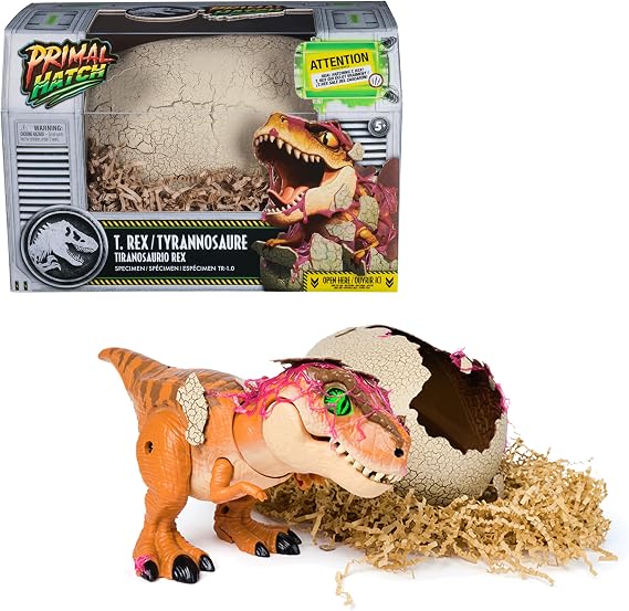 Primal Hatch Jurassic World Interactive Toy Dinosaur & Egg, Hatch & Train your own Baby Dino with 100+ Sounds & Reactions, Kids Toys for Boys & Girls Aged 5 & Up