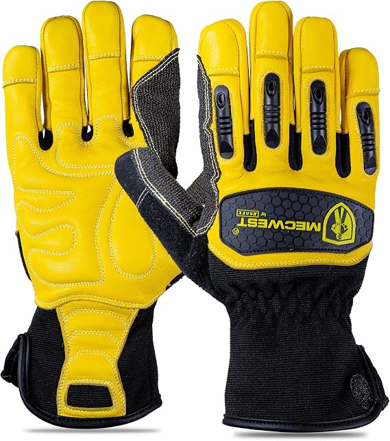 New Specxarmor SPX-1021 Work Glove Premier Leather, Full Palm Kevlar reinforced, Performance Fit, Durable, Machine Washable