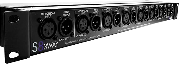 ART S8-3Way Eight Channel Three-Way Mic Splitter
