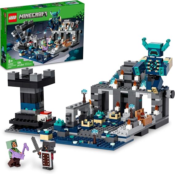 LEGO Minecraft 21246 The Battle in the Deep Dark Minecraft Toy for Boys and Girls, Children, Games, Educational Toys, Birthday Gift, Present, Blocks, Ages 8 and Up