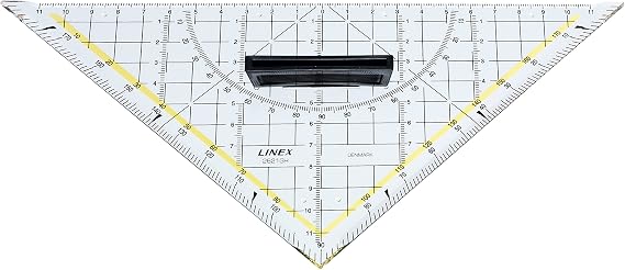 Linex Geometry Triangle Transparent with Removable Handle 22 cm 1 Items