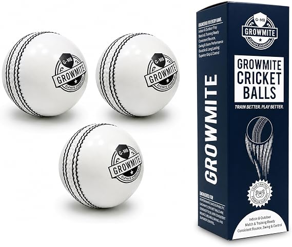 Soft Rubber Cricket Balls for Practice & Training, Indoor & Outdoor, Realistic Feel, True Bounce & Swing