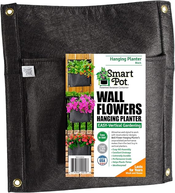 Smart Pots Wall Flower Hanging Planter