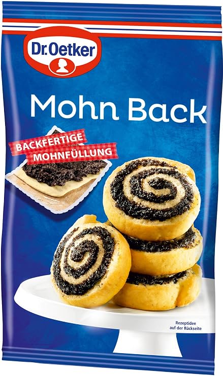 Dr. Oetker Mohnback 250g - Poppyseed Filling 8.8oz
