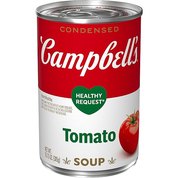 Campbells Condensed Heart Healthy Tomato Soup, 10.75 oz Can
