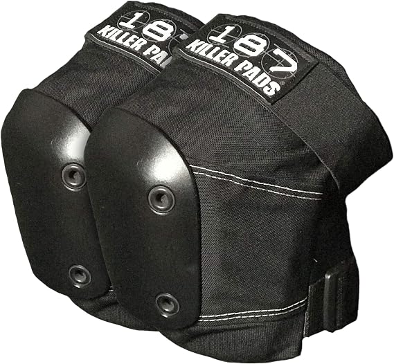 187 Killer Pads Slim Knee Pad, Black, Small