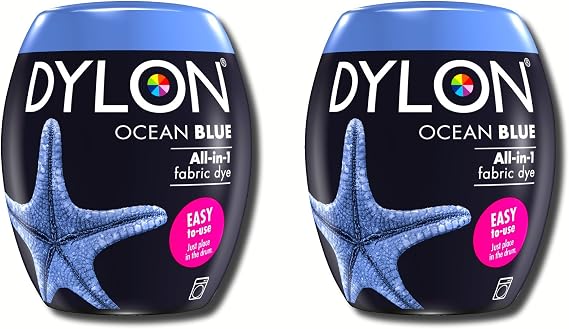 New Dylon 350g Ocean Blue Machine Dye Pod 2 Pack