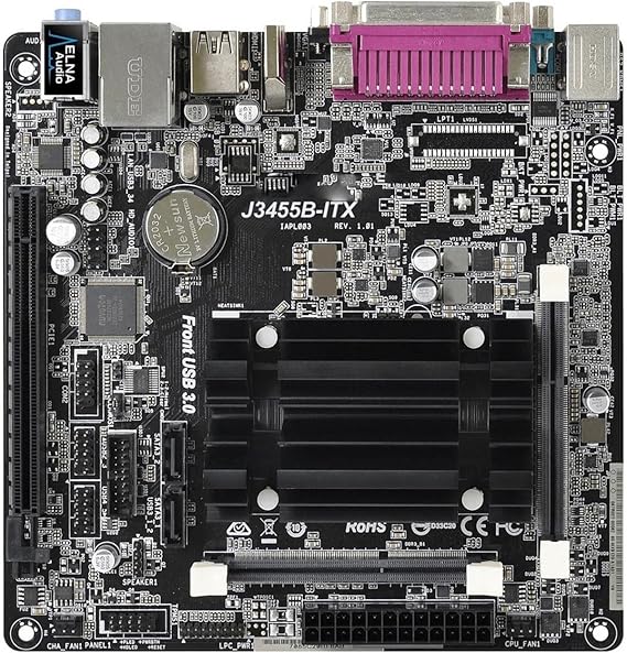 Computer Motherboards Fit for ASROCK J3455B-ITX Mini-ITX Motherboard Intel Quad-Core CPU J3455 DDR3 16GB Integrated Intel HD Graphics 500 USB 3.1