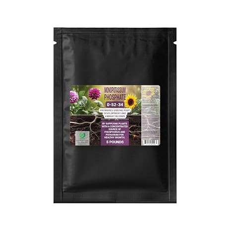 Monopotassium Phosphate MKP Fertilizer 05234, WaterSoluble, 5 lb Bag