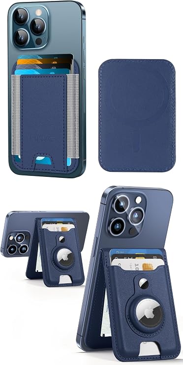 HiWe for MagSafe Wallet for MagSafe Wallet Stand for iPhone 15/14/13/12 Series, not for iPhone 13 Mini/12 Mini