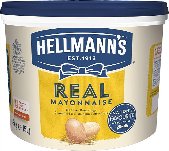 Hellmann's Real Mayonnaise, 5 Litres | Catering Mayonnaise, 5 Litre Tub